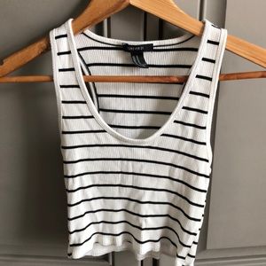 Forever 21 striped crop top